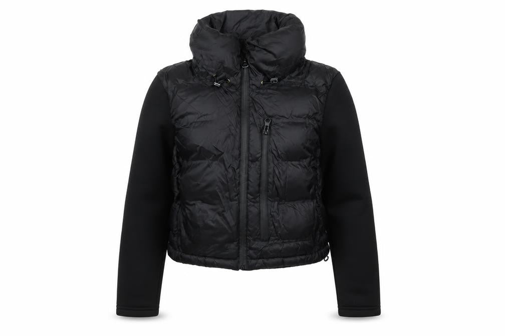 Zara Women Black UK 12 Puffer Jacket Quilted Full Zip