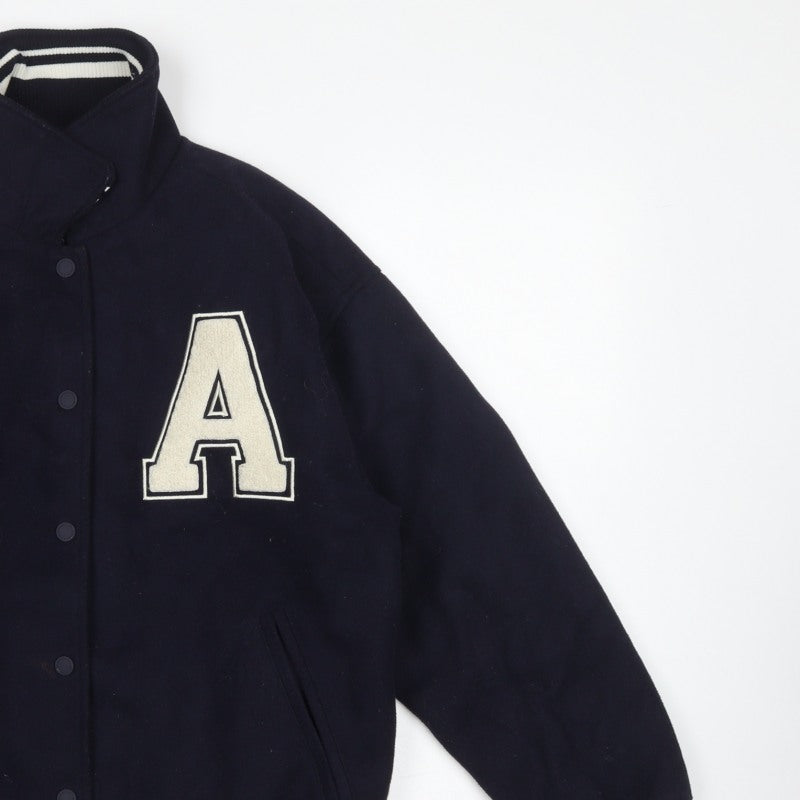 Zara Girls Blue 13-14 Years Varsity Jacket College A Patch