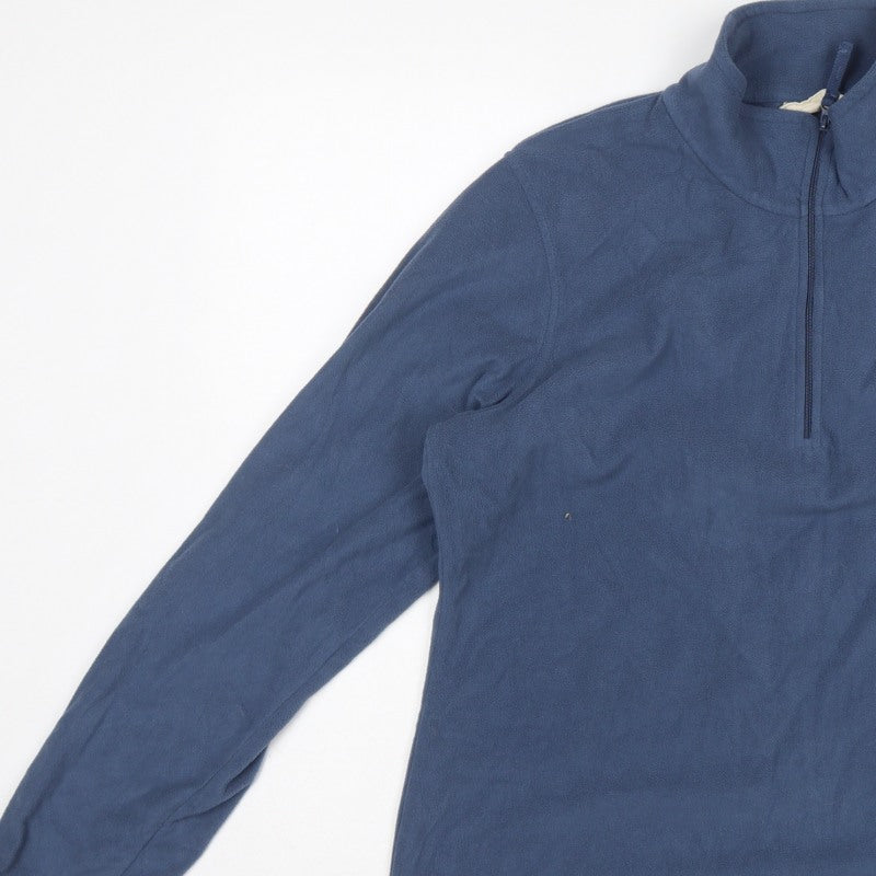 Mountain Warehouse Men's Blue L Fleece 1/4 Zip Pullover Sweatshirt