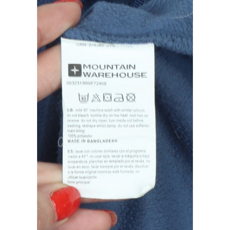 Mountain Warehouse Men's Blue L Fleece 1/4 Zip Pullover Sweatshirt