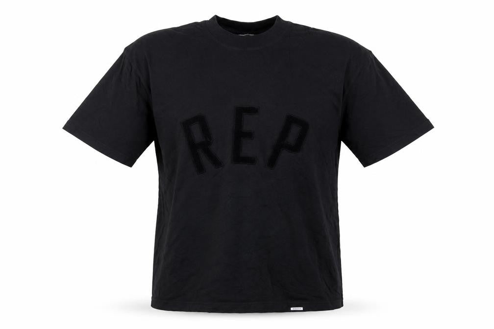 Represent Men's Black XS REP Logo Graphic Cotton Crew Neck T-Shirt