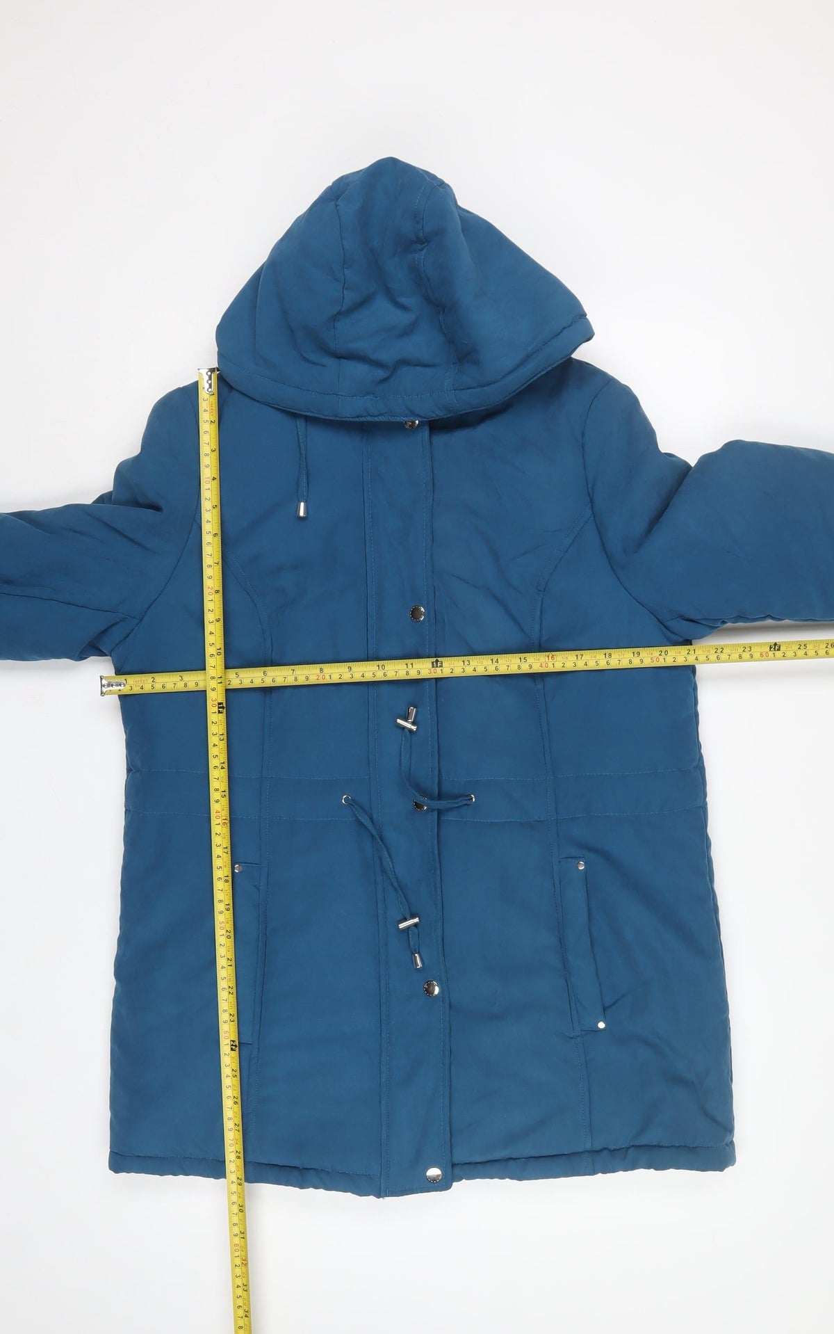 Love Coats Women’s Blue Hooded Padded Parka Coat UK 14