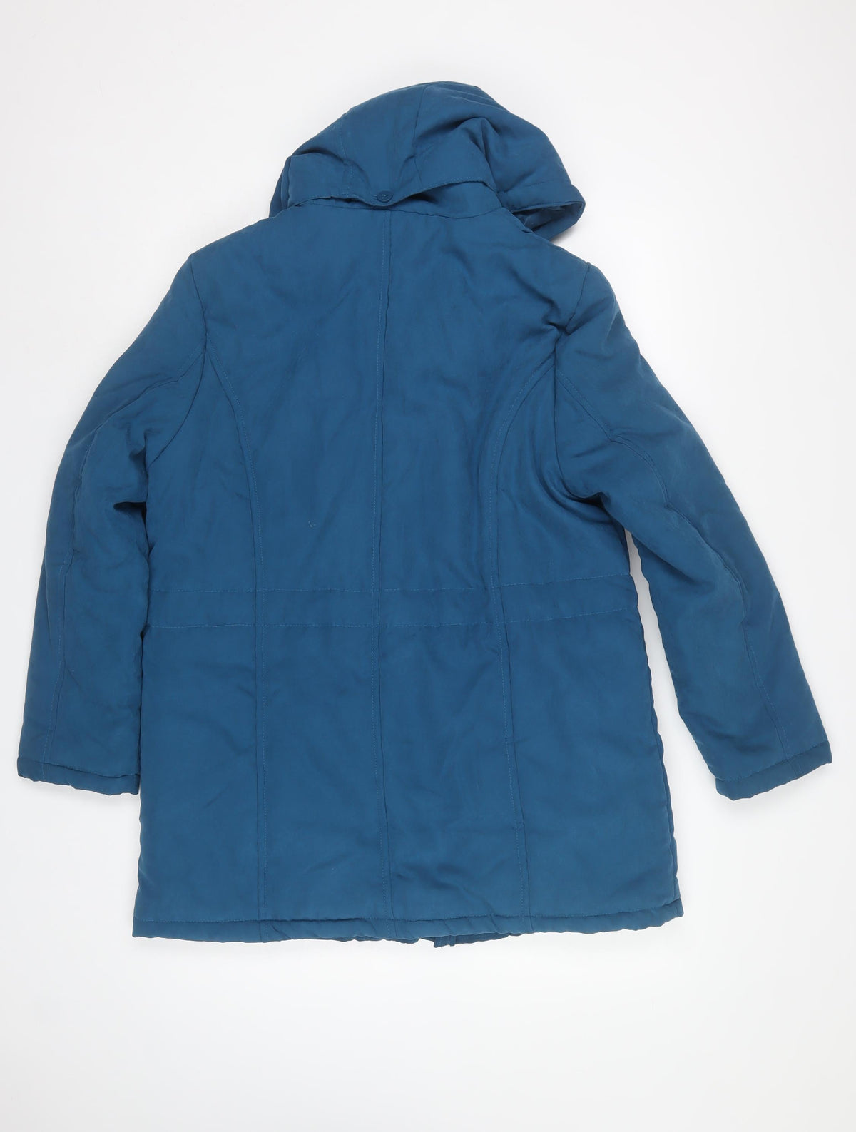 Love Coats Women’s Blue Hooded Padded Parka Coat UK 14