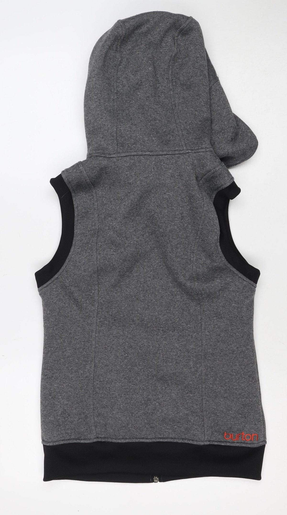 Burton Women’s Grey Full Zip Hooded Fleece Sweatshirt Size L