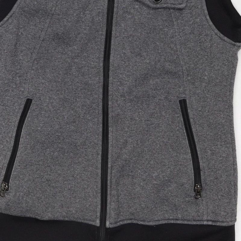Burton Women’s Grey Full Zip Hooded Fleece Sweatshirt Size L