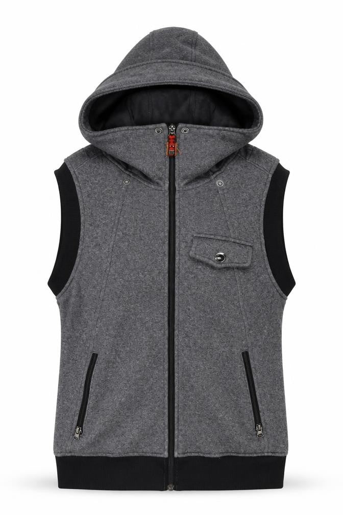 Burton Women’s Grey Full Zip Hooded Fleece Sweatshirt Size L