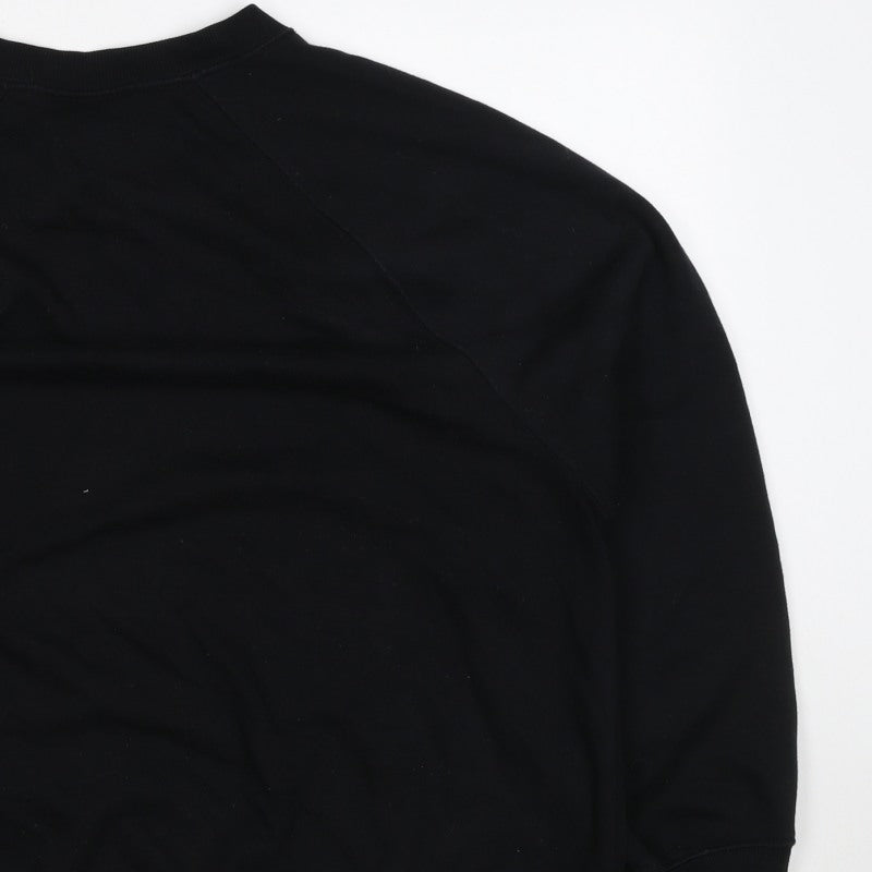 Old Navy Women’s Black M Crew Neck Raglan Pullover Sweatshirt