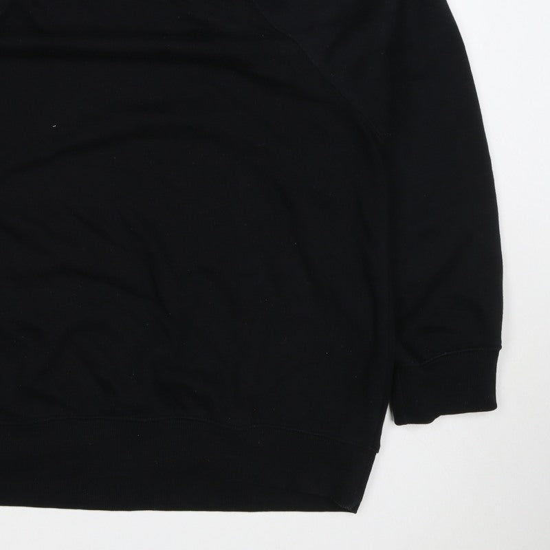 Old Navy Women’s Black M Crew Neck Raglan Pullover Sweatshirt