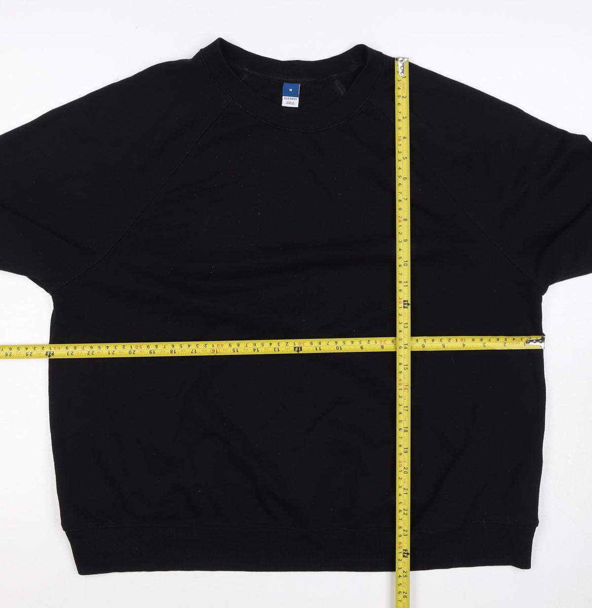 Old Navy Women’s Black M Crew Neck Raglan Pullover Sweatshirt