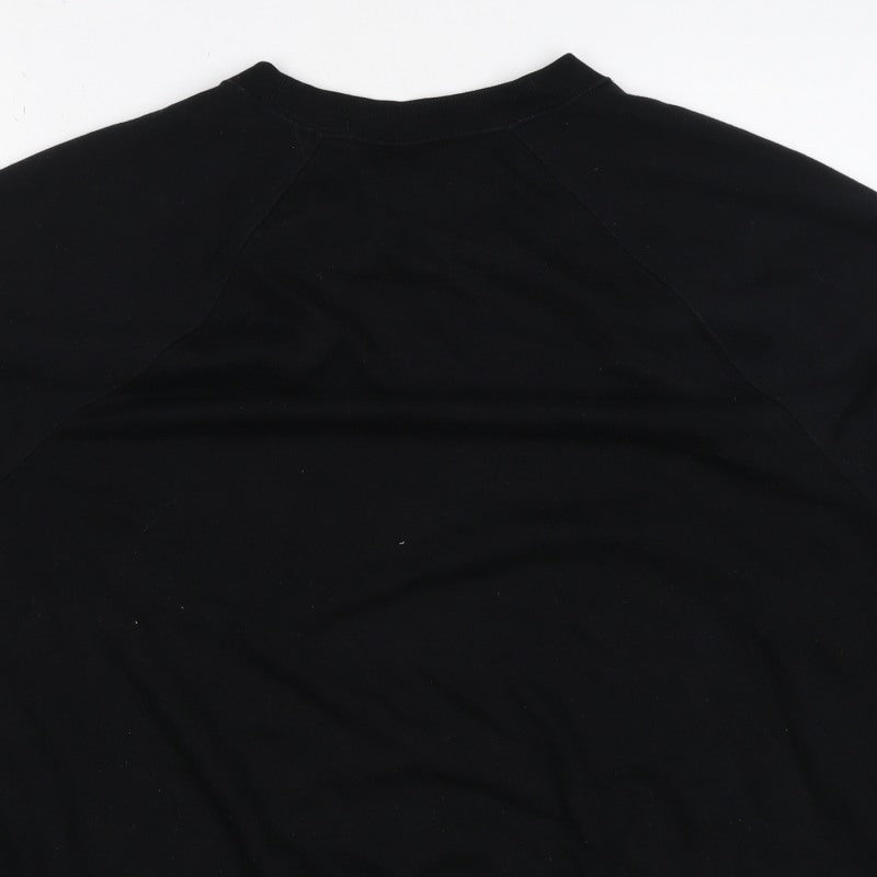 Old Navy Women’s Black M Crew Neck Raglan Pullover Sweatshirt