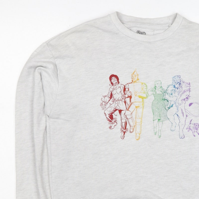 Wizard of Oz Women’s Grey M Rainbow Graphic Crew Neck Sweatshirt