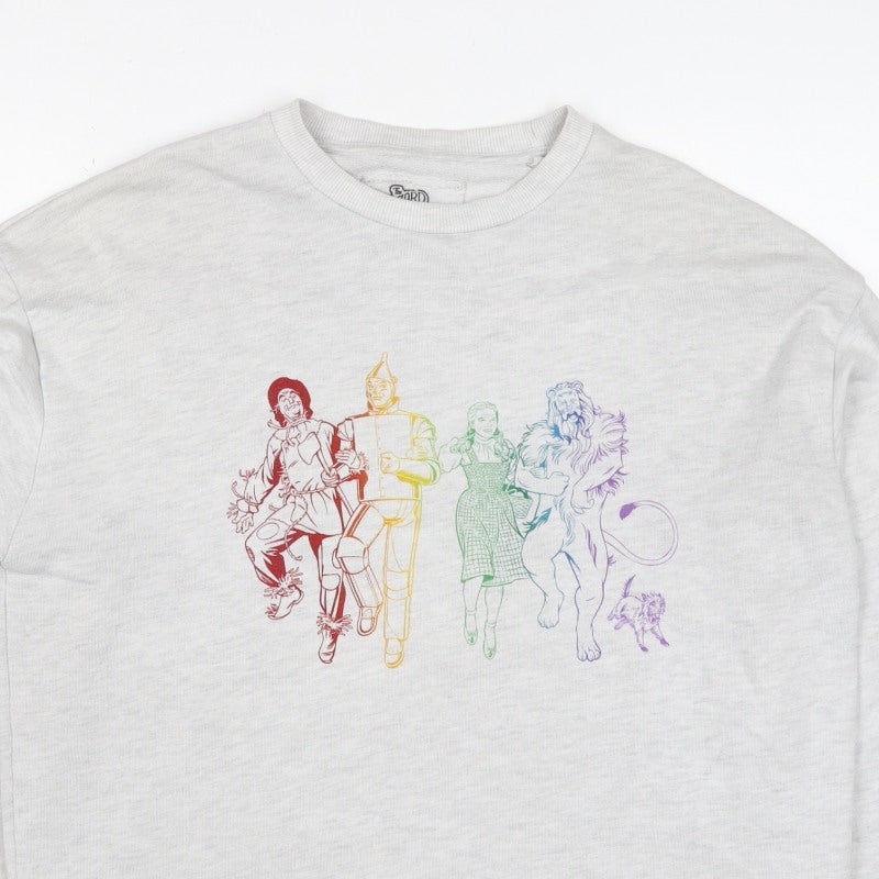 Wizard of Oz Women’s Grey M Rainbow Graphic Crew Neck Sweatshirt