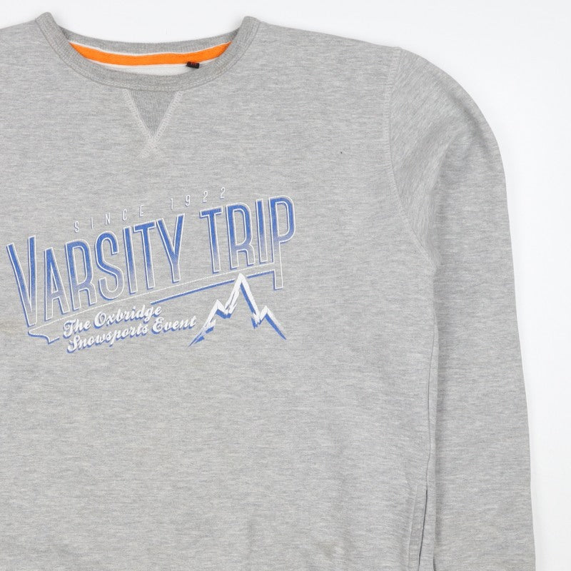Varsity Trip Men's Grey M Pullover Sweatshirt Graphic Ski 2014