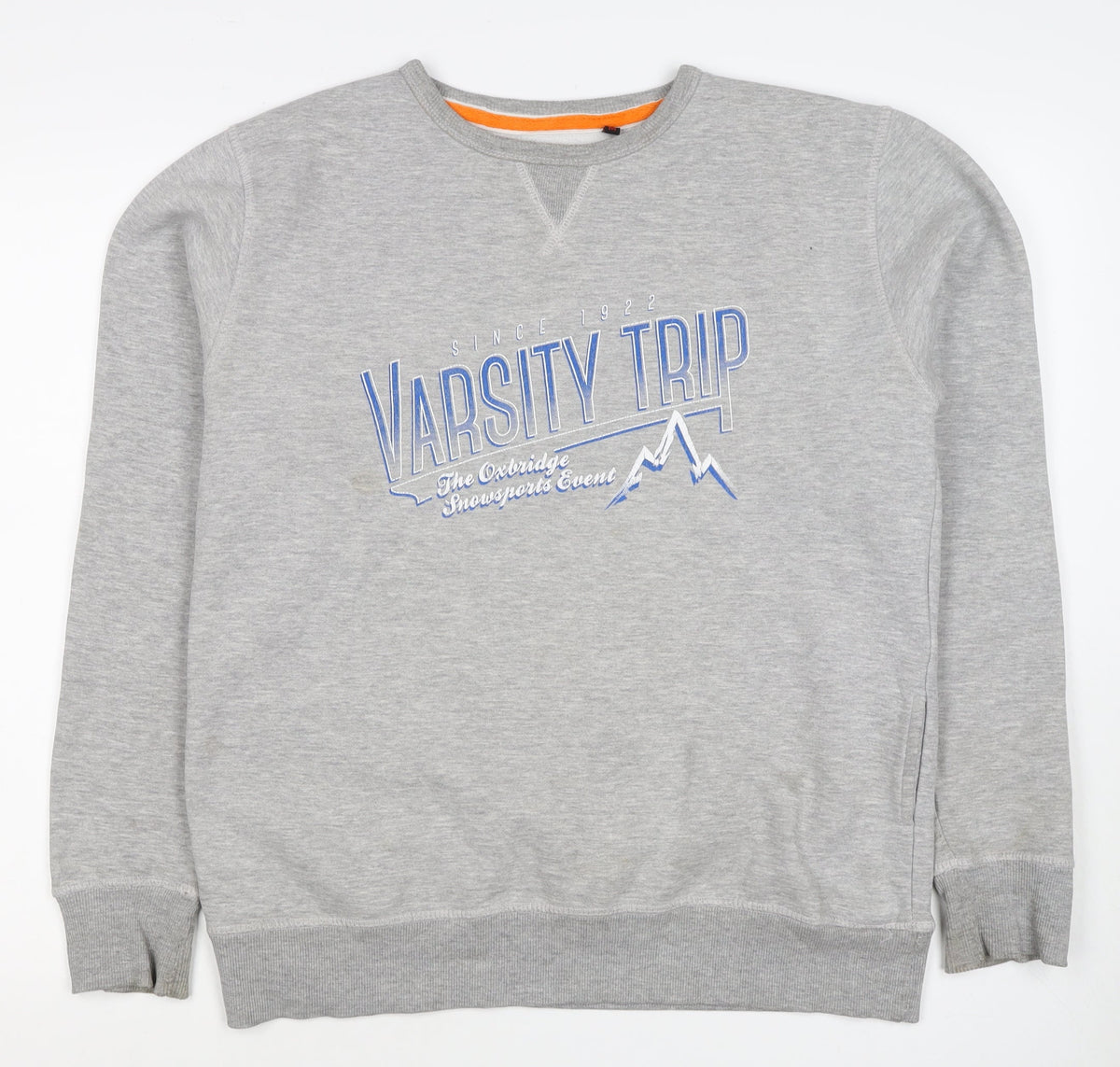 Varsity Trip Men's Grey M Pullover Sweatshirt Graphic Ski 2014