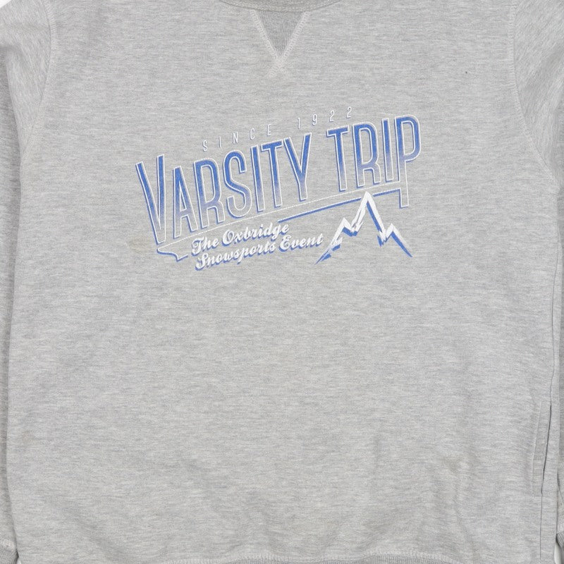 Varsity Trip Men's Grey M Pullover Sweatshirt Graphic Ski 2014