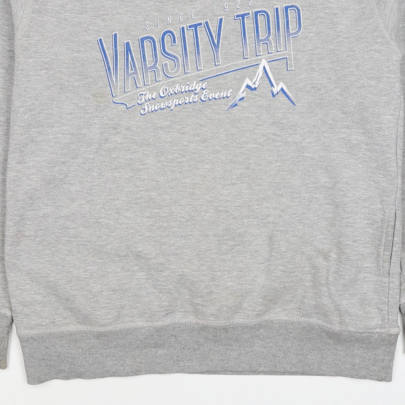 Varsity Trip Men's Grey M Pullover Sweatshirt Graphic Ski 2014