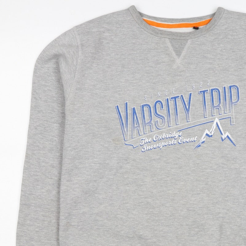 Varsity Trip Men's Grey M Pullover Sweatshirt Graphic Ski 2014