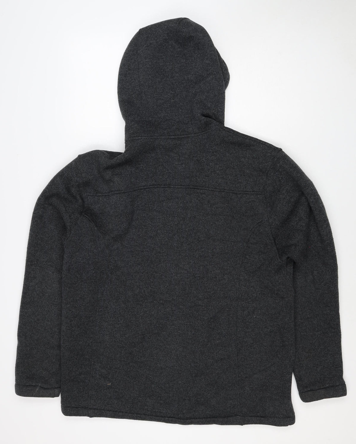 Boeing Men’s Grey Large Hooded Full Zip Fleece Jacket Faux Fur Lined