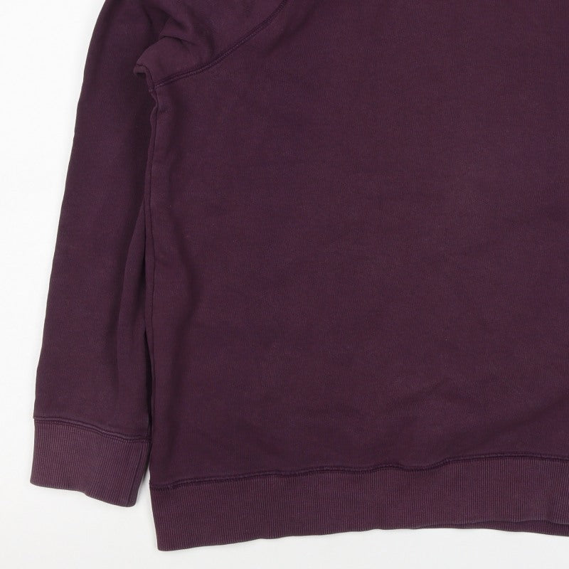 H&M Men’s Purple M Crew Neck Cotton Blend Pullover Sweatshirt