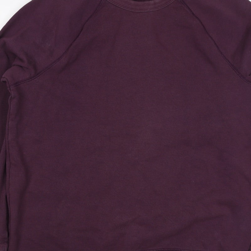 H&M Men’s Purple M Crew Neck Cotton Blend Pullover Sweatshirt