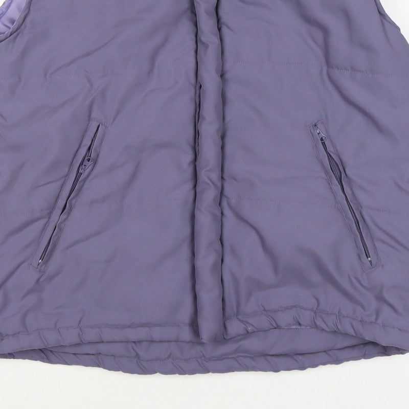 Tagg Equestrian Women's Purple M Padded Puffer Bodywarmer Gilet
