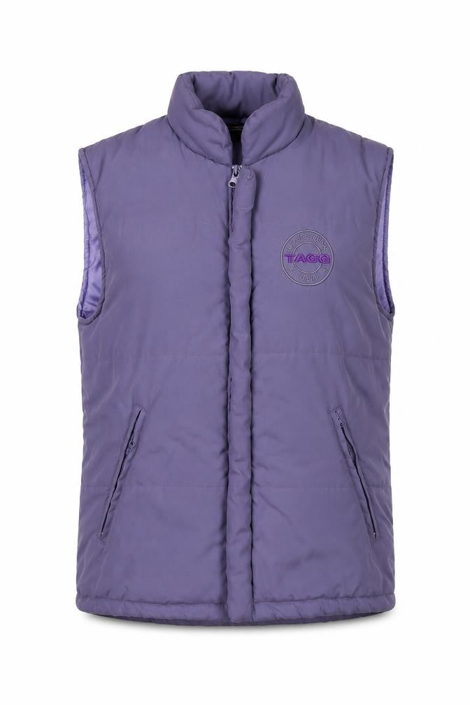 Tagg Equestrian Women's Purple M Padded Puffer Bodywarmer Gilet