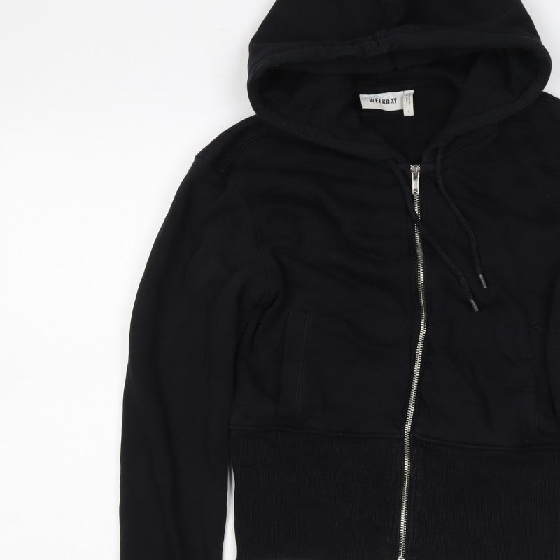 Weekday Women’s Black S Full Zip Hooded Hoodie