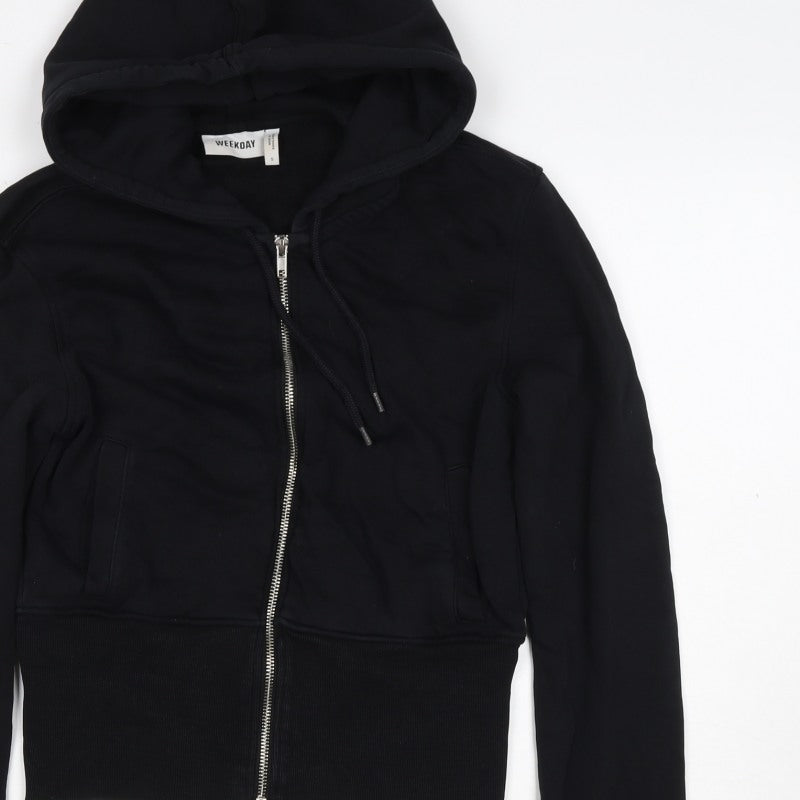 Weekday Women’s Black S Full Zip Hooded Hoodie