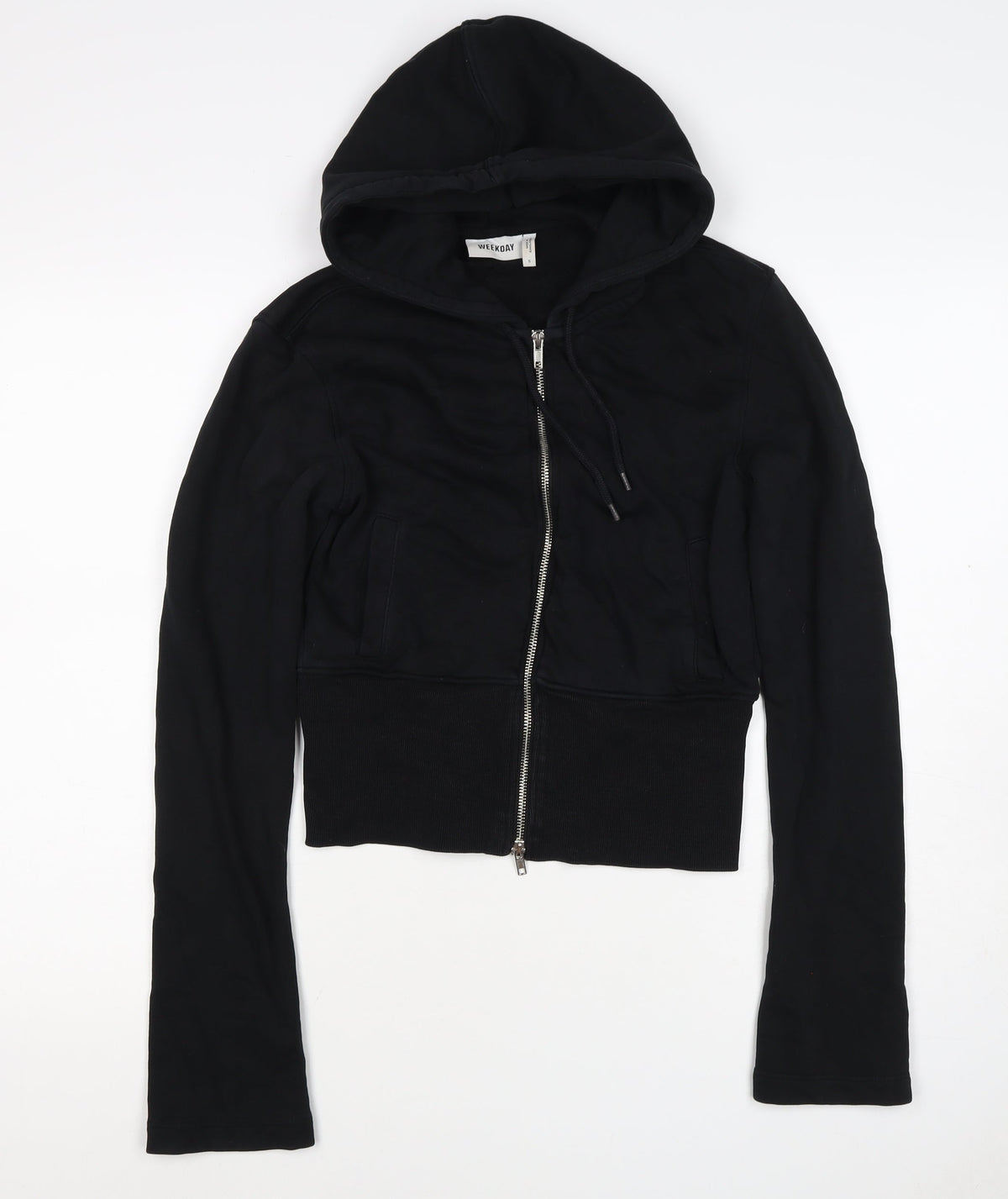 Weekday Women’s Black S Full Zip Hooded Hoodie