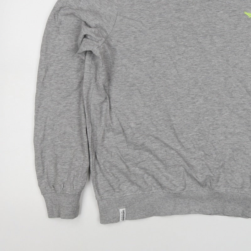 Threadbare Men’s Grey L Crew Neck Embroidered Logo Pullover Sweatshirt