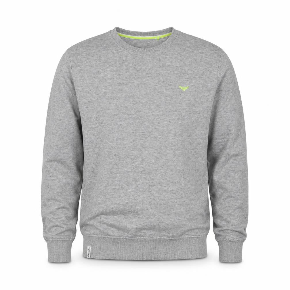 Threadbare Men’s Grey L Crew Neck Embroidered Logo Pullover Sweatshirt