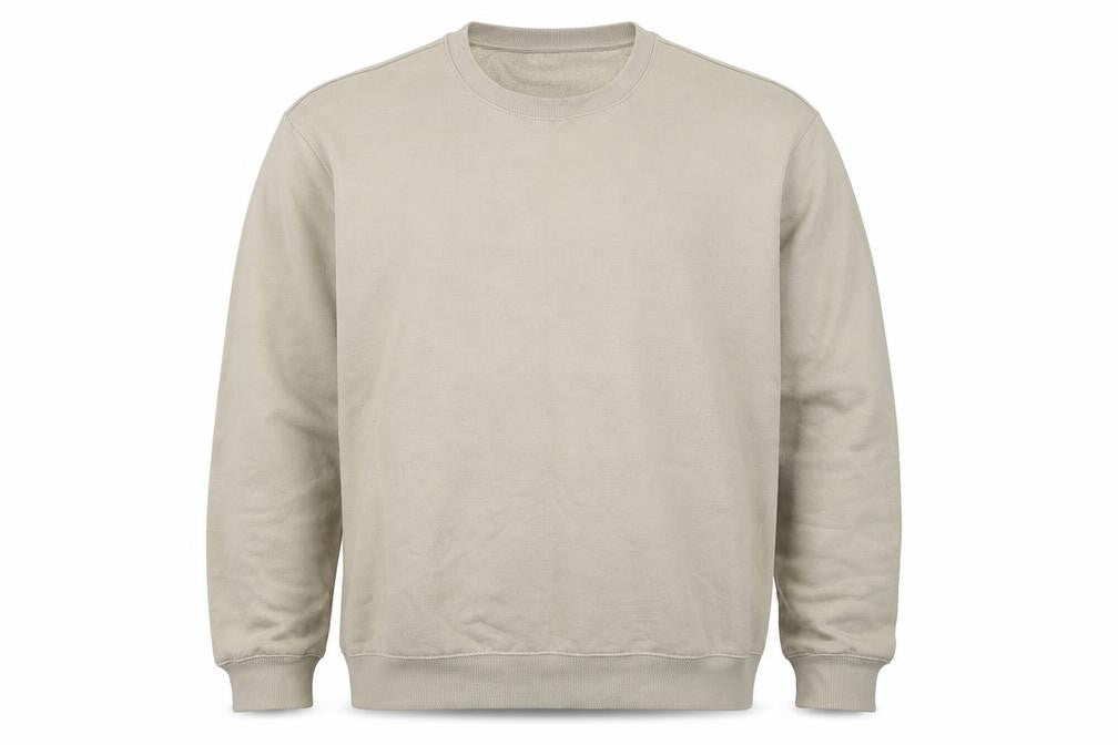 H&M Men’s Beige XL Crew Neck Pullover Fleece Sweatshirt