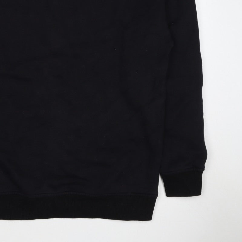 INRTD Men’s Black L Crew Neck Pullover Sweatshirt Long Sleeve