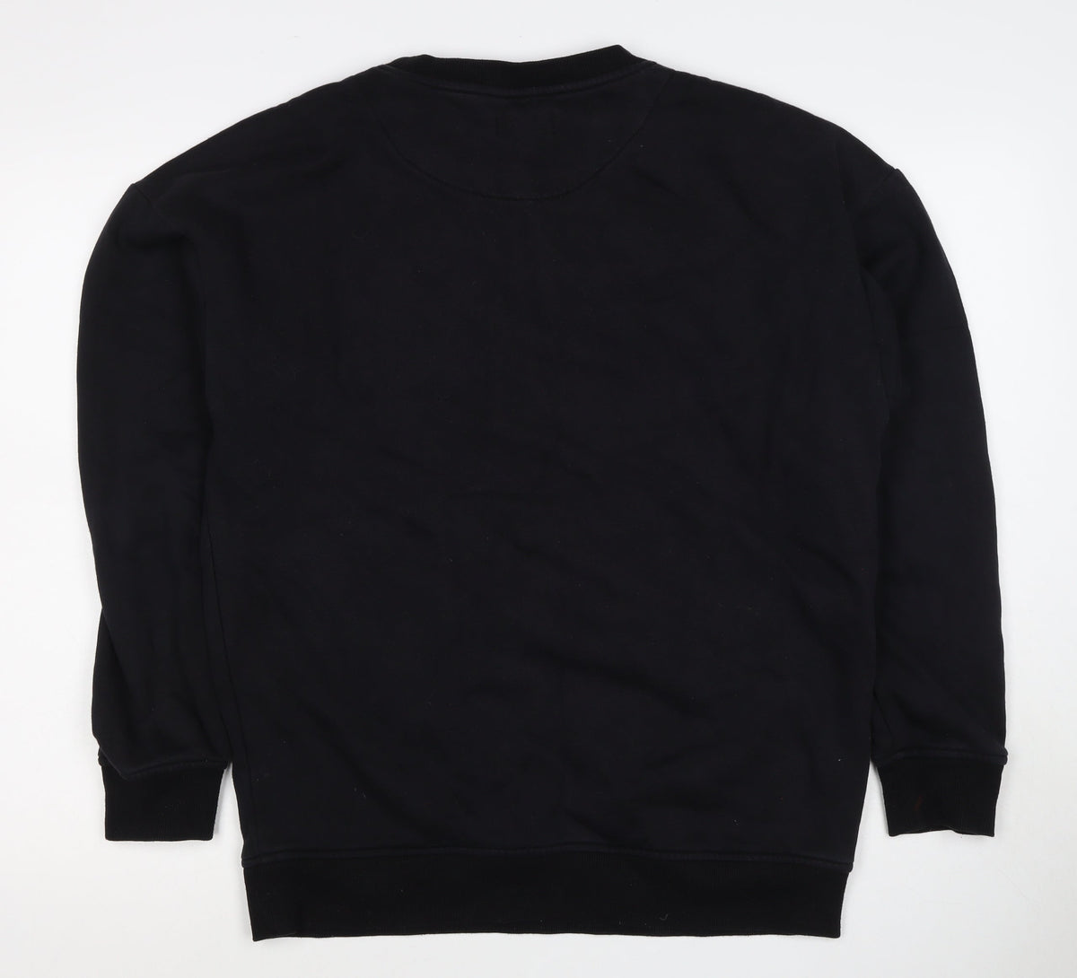 INRTD Men’s Black L Crew Neck Pullover Sweatshirt Long Sleeve