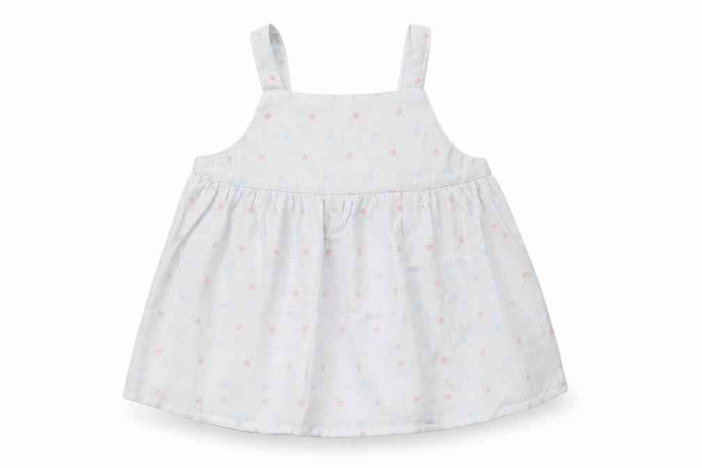 Pepco Baby Girls White Floral Linen Blend Camisole Top 18-24 Months