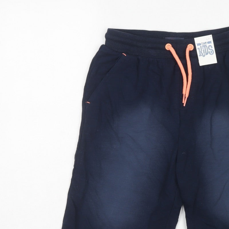 Cool Kids Boys Blue 13 Years Sweat Shorts California Beach Drawstring