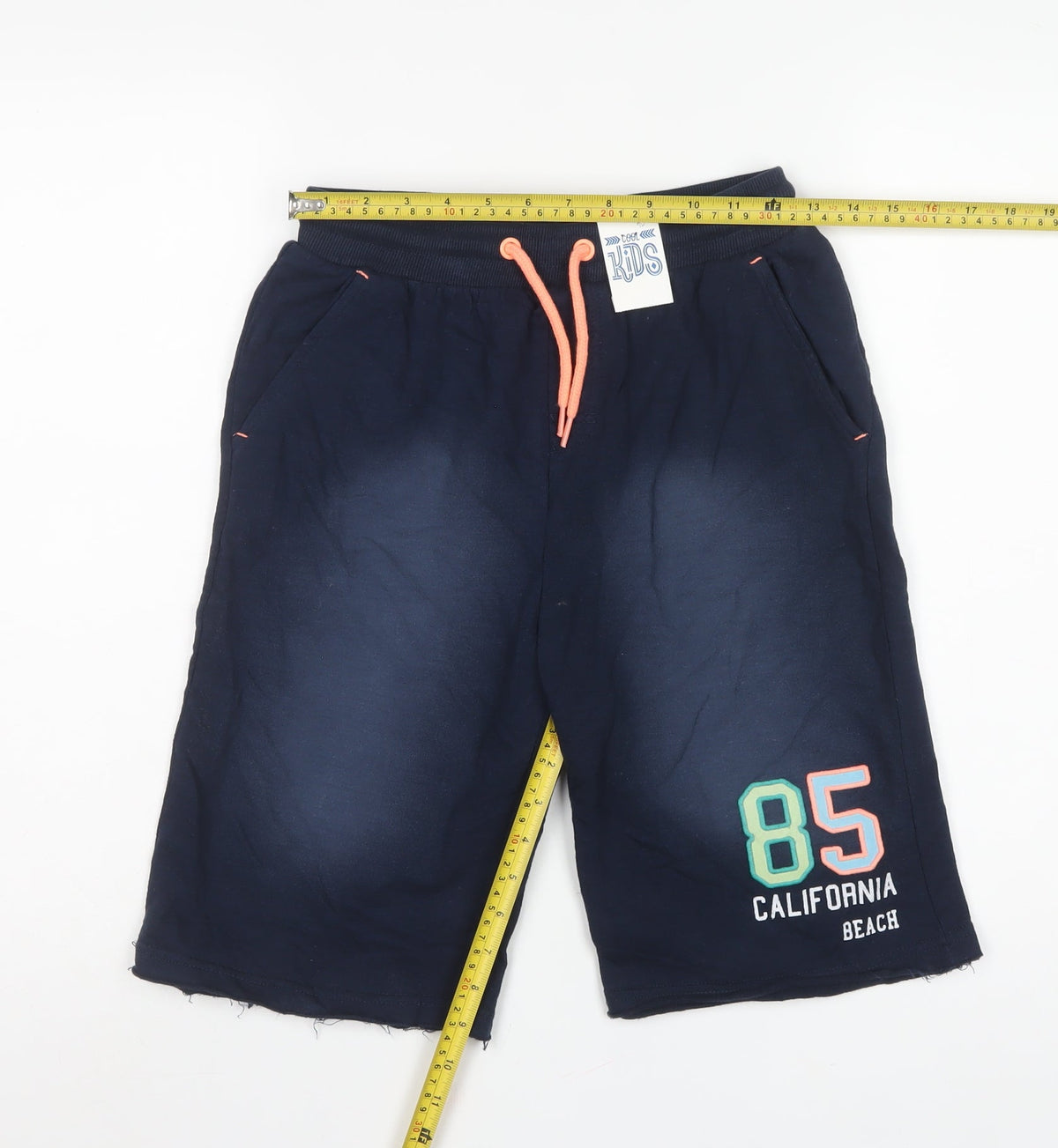 Cool Kids Boys Blue 13 Years Sweat Shorts California Beach Drawstring