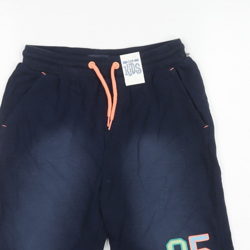 Cool Kids Boys Blue 13 Years Sweat Shorts California Beach Drawstring
