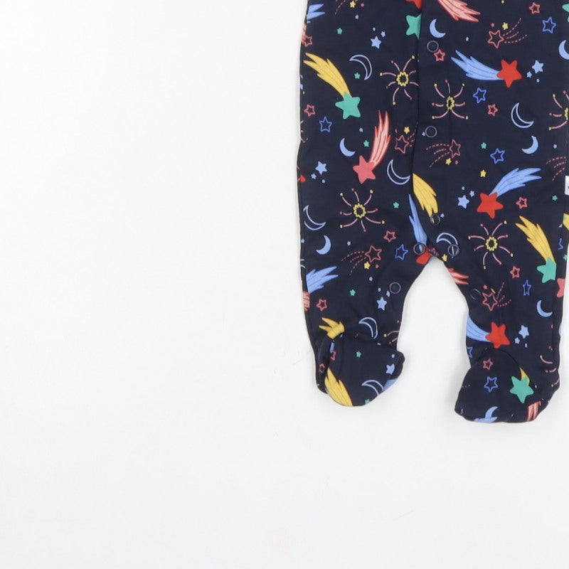 Matalan Unisex Baby Multicoloured Newborn Space Stars Babygrow NWT