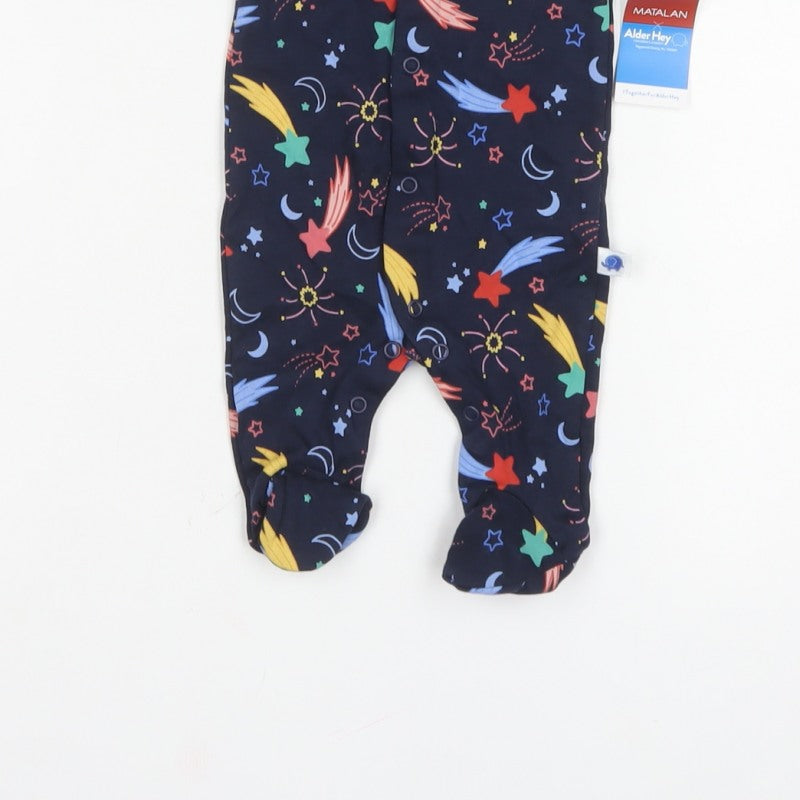 Matalan Unisex Baby Multicoloured Newborn Space Stars Babygrow NWT