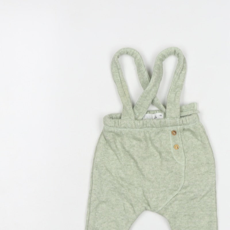 Zara Mini Unisex Baby Green 1-3 Months Jogger Suspender Trousers