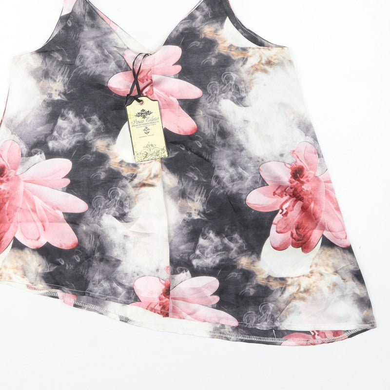Parisian Women’s Multicoloured UK 10 Floral Chiffon Camisole Top