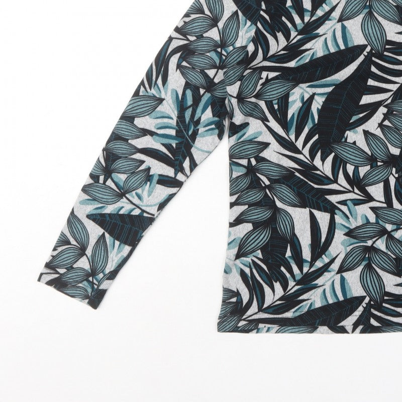 Anna Rose Women’s Multicoloured S Tropical Leaf Print Stretch Jumper