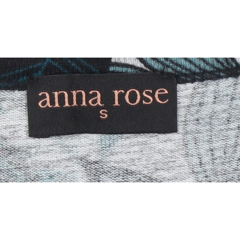 Anna Rose Women’s Multicoloured S Tropical Leaf Print Stretch Jumper