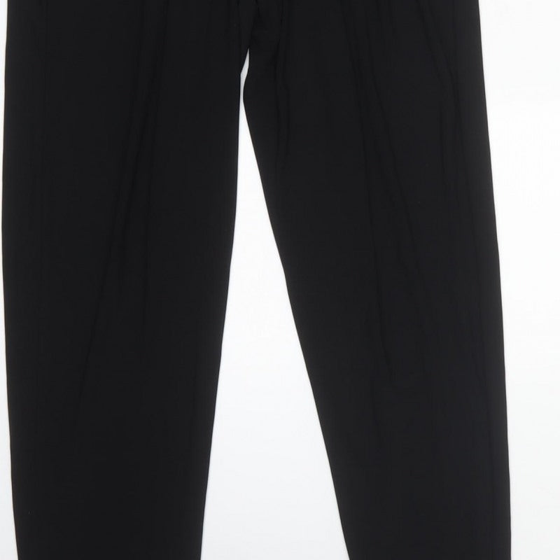 Principles Petite Women Black Silver UK 8 Metallic Wide Leg Jumpsuit