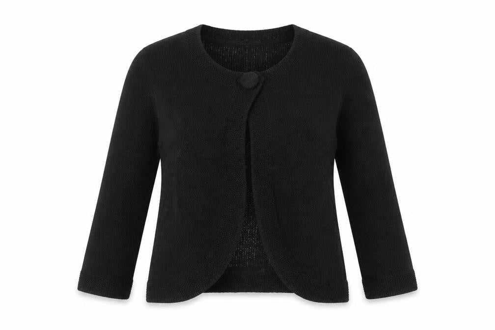 Per Una Women’s Black Size 14 Knit Button Front Cardigan