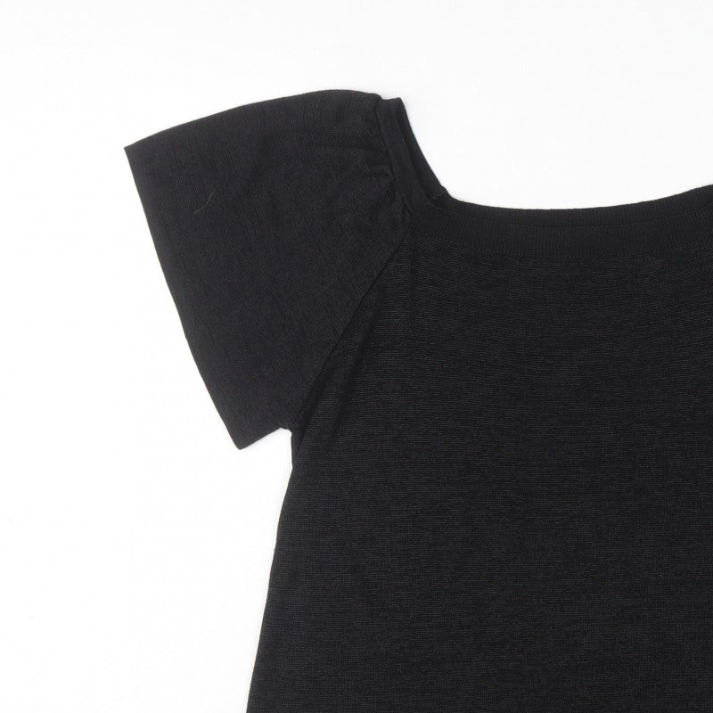 Tu Women’s Black Size 18 Short Sleeve Knit Pullover Jumper