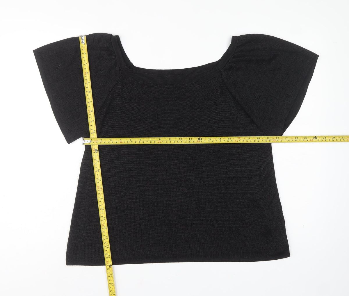 Tu Women’s Black Size 18 Short Sleeve Knit Pullover Jumper