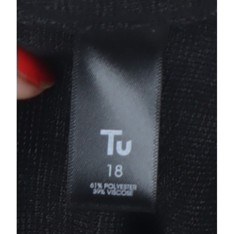 Tu Women’s Black Size 18 Short Sleeve Knit Pullover Jumper