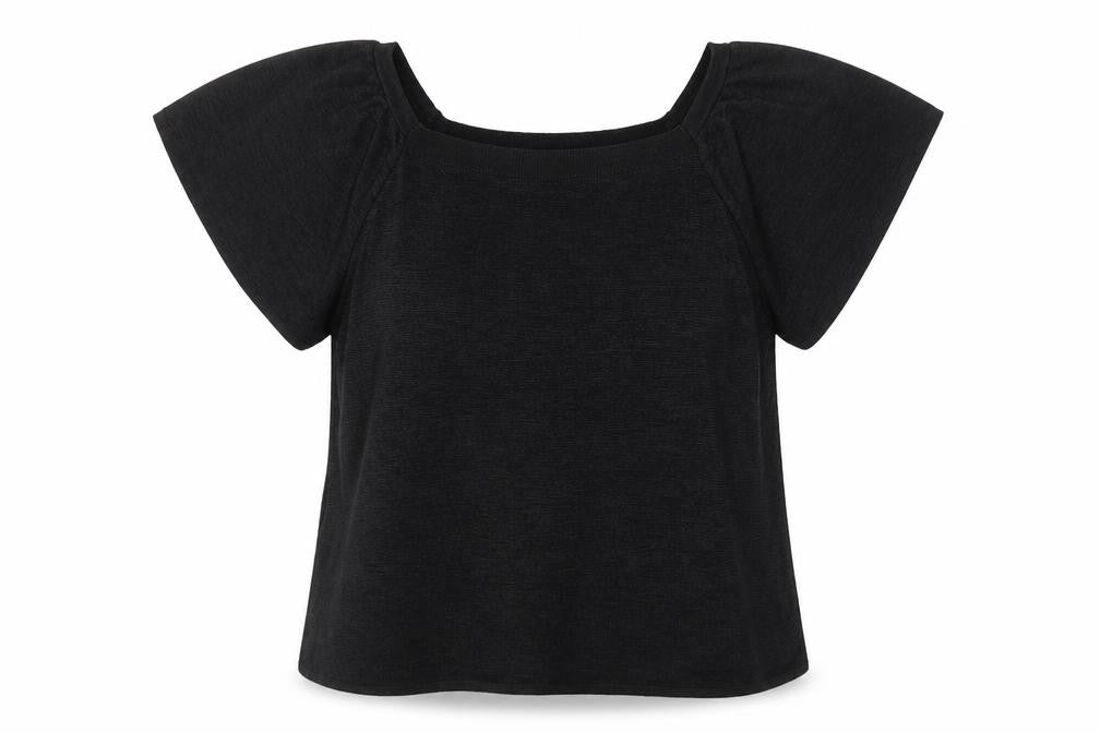 Tu Women’s Black Size 18 Short Sleeve Knit Pullover Jumper
